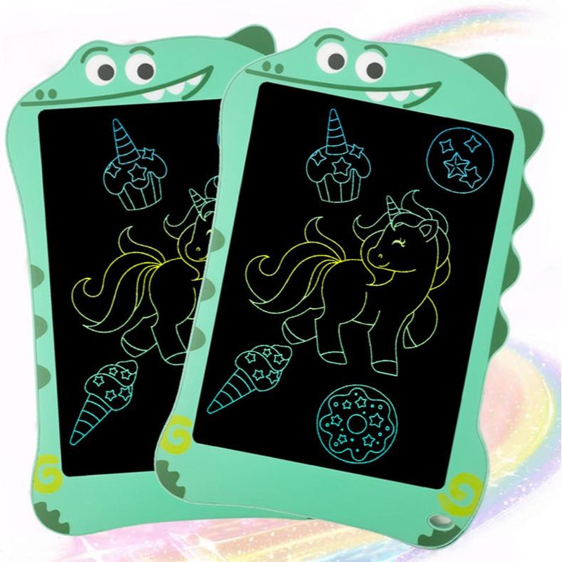 Velec 8.5 Inch Kids Drawing Board, Colorful LCD Writing Tablet, Educational Toy with Stylus, Erasable Screen for Learning & Play, 2 Themes, Gift for Child Birthday Christmas Halloween Easter