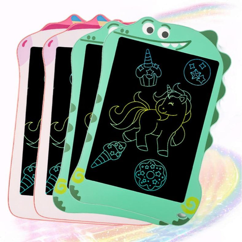 Velec 8.5 Inch Kids Drawing Board, Colorful LCD Writing Tablet, Educational Toy with Stylus, Erasable Screen for Learning & Play, 2 Themes, Gift for Child Birthday Christmas Halloween Easter